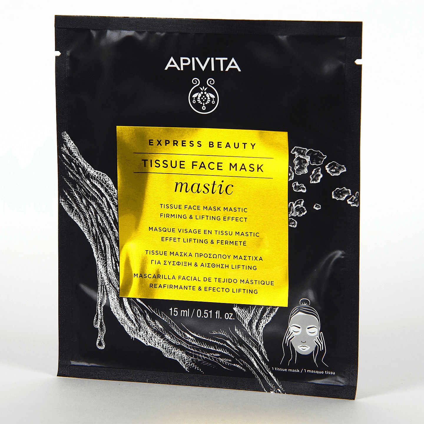 Apivita Mascarilla Facial de Tejido Reafirmante y Efecto Lifting 15ml