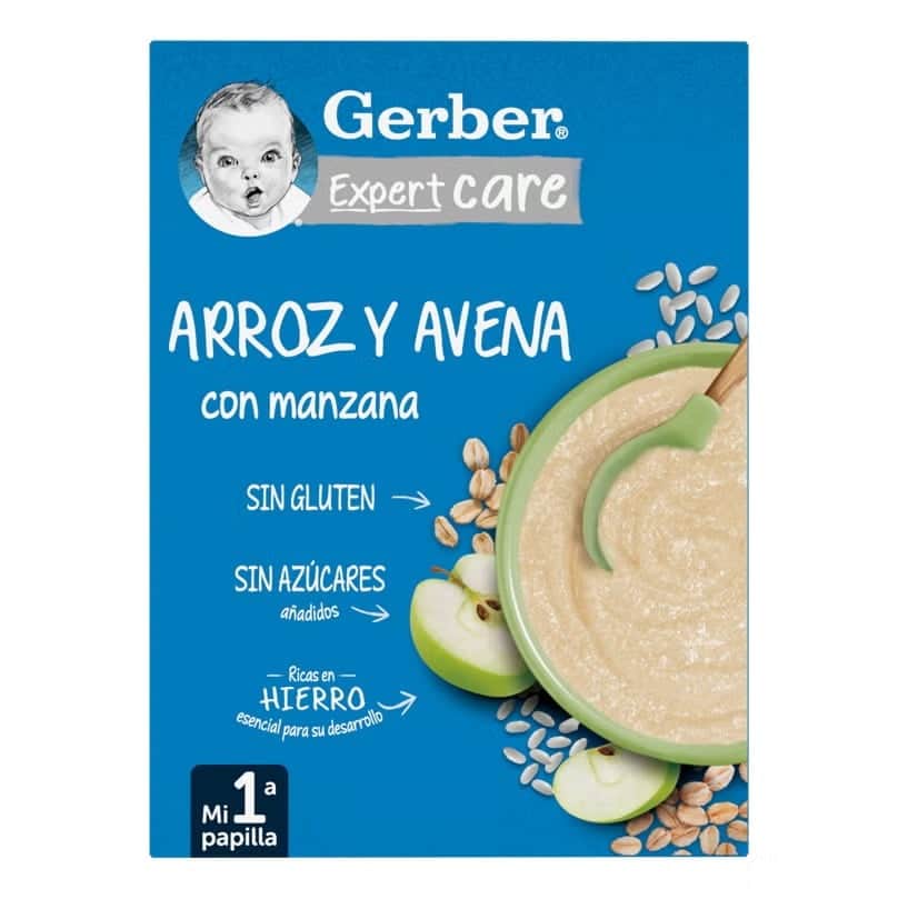 Gerber Arroz y Avena con Manzana 250g