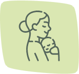 Logo bebé y mamá